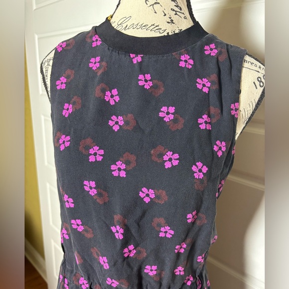 A.L.C. Liza silk floral mini dress size 6 - Picture 6 of 10